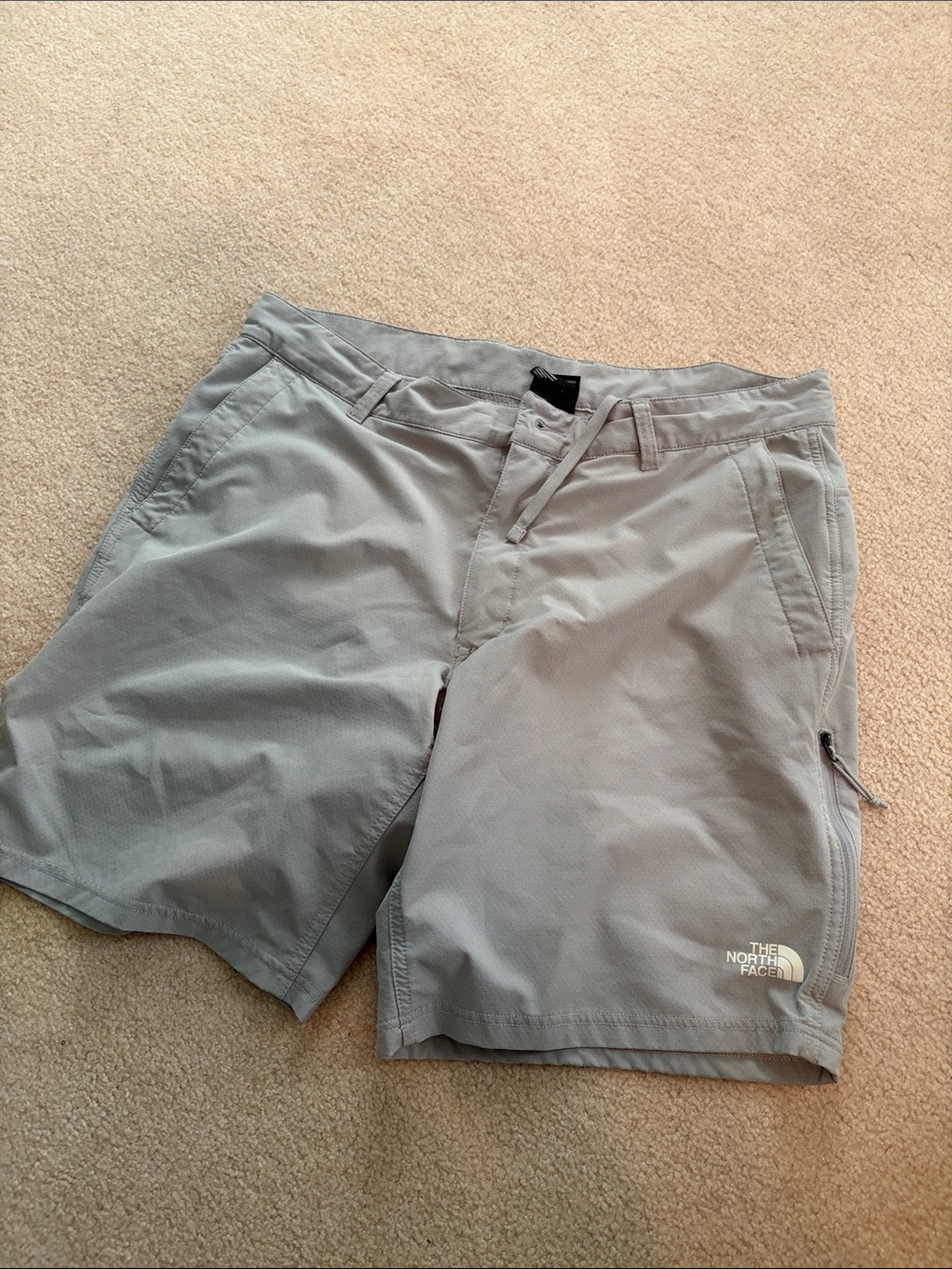 The North Face Men’s Light Gray Athletic Shorts